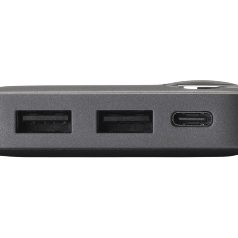 Внешний аккумулятор с дисплеем «Mild», 10 000 mAh, темно-серый Внешний аккумулятор с дисплеем «Mild», 10 000 mAh, темно-серый