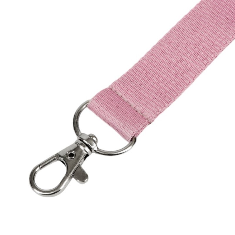 Ланьярд с карабином, пыльно-розовый
