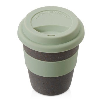 Стакан с силиконовой крышкой "Cafe", olive