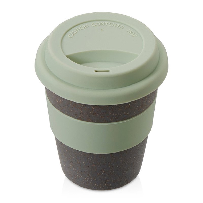 Стакан с силиконовой крышкой "Cafe", olive