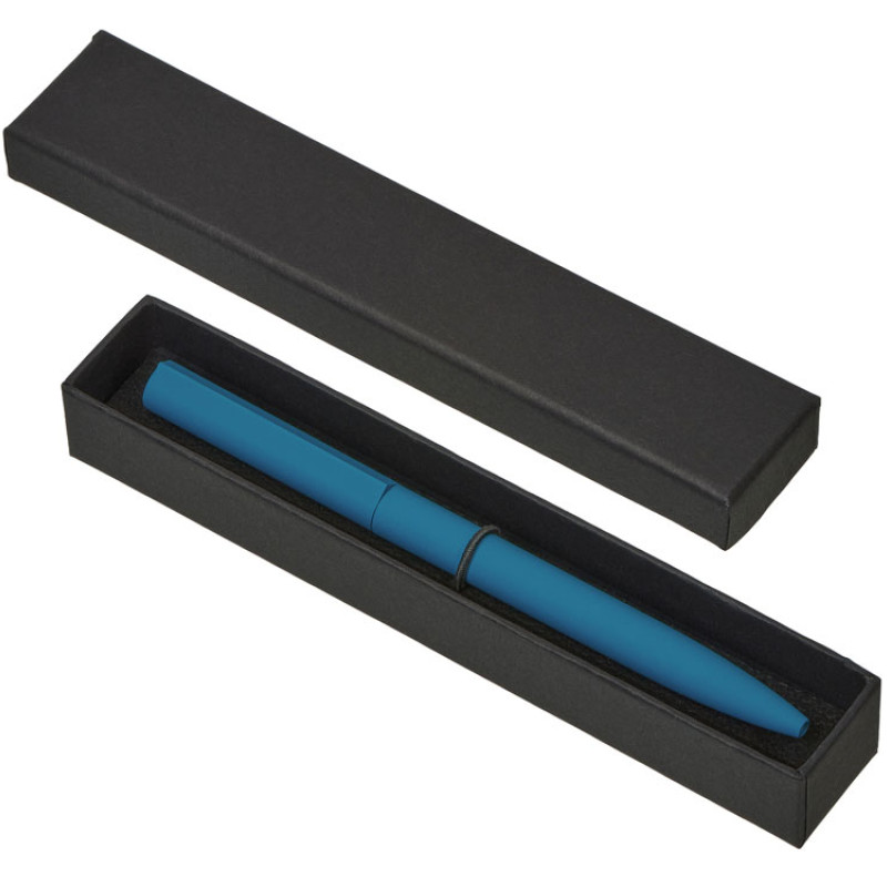 Шариковая металлическая ручка "Minimalist" софт-тач, морская волна