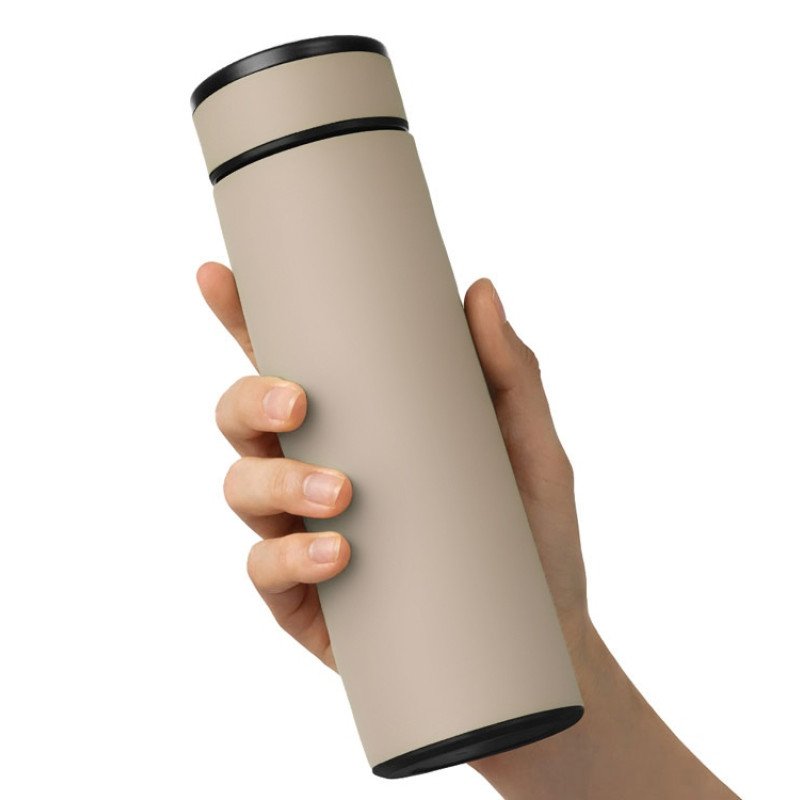 Термос «Confident» с покрытием soft-touch 420мл, бежевый