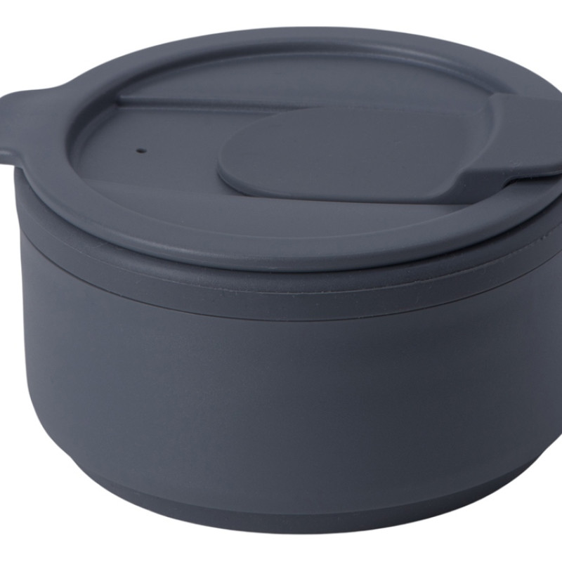 Силиконовый складной стакан "GoCup", темно-серый