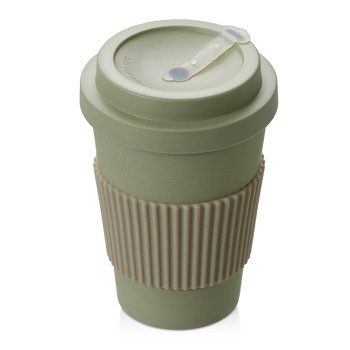 Термокружка "Muffin" из натуральных волокон, оливковый