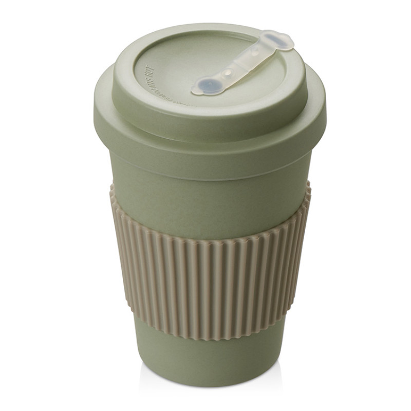 Термокружка "Muffin" из натуральных волокон, оливковый