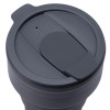 Силиконовый складной стакан "GoCup", темно-серый