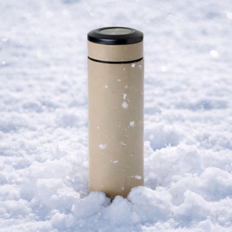 Термос «Confident» с покрытием soft-touch 420мл, бежевый