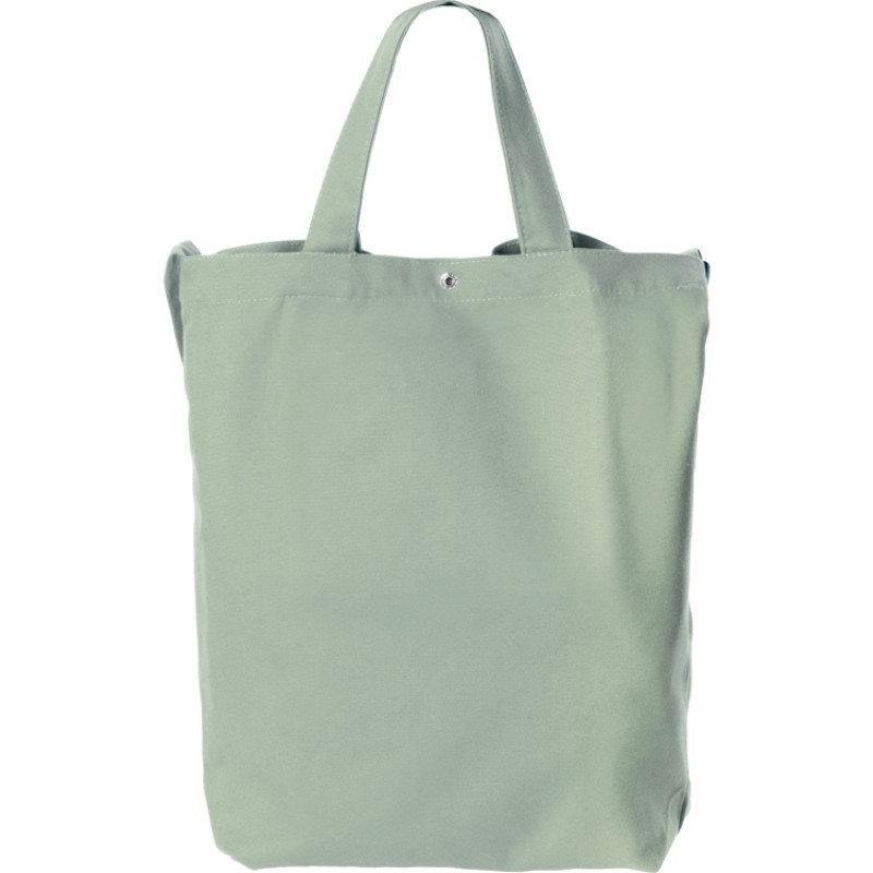 Сумка Helfer из хлопка на кнопке с регулирующейся лямкой, оливковый