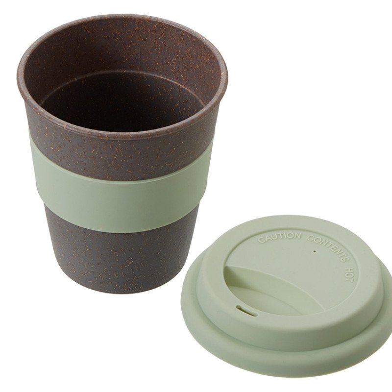 Стакан с силиконовой крышкой "Cafe", olive