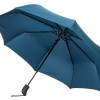 Зонт-полуавтомат Roof с куполом из переработанного пластика, морская волна 3025C