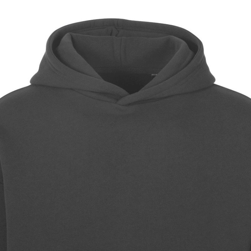 Толстовка с капюшоном оверсайз «Berlin» унисекс, темно-серый