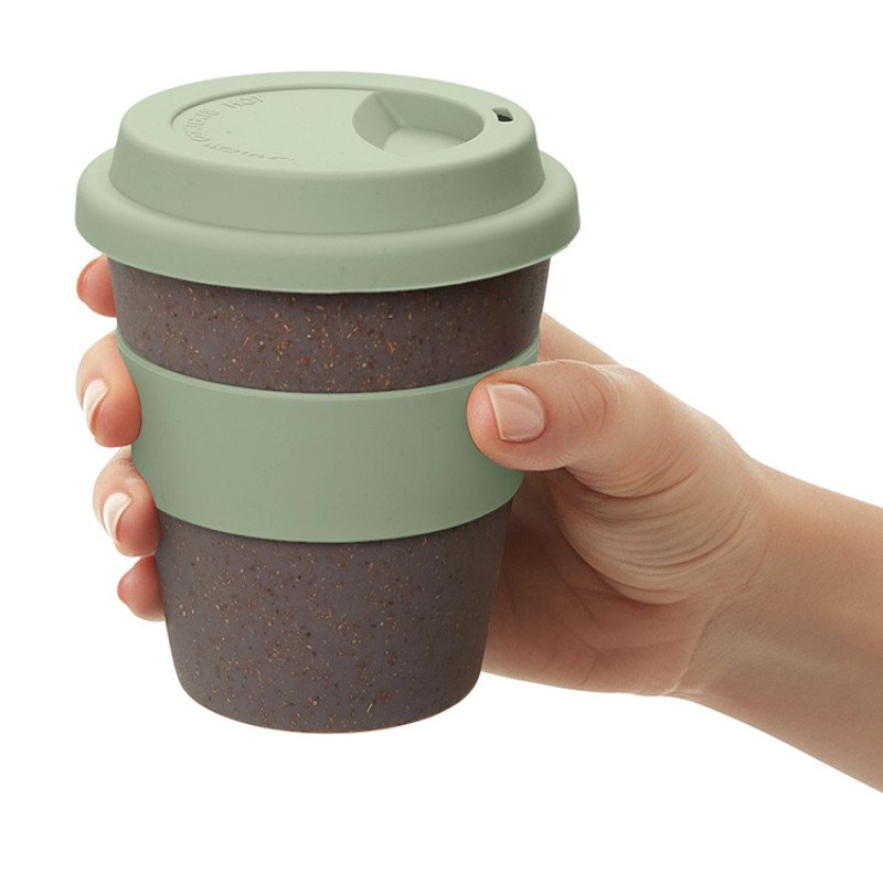 Стакан с силиконовой крышкой "Cafe", olive