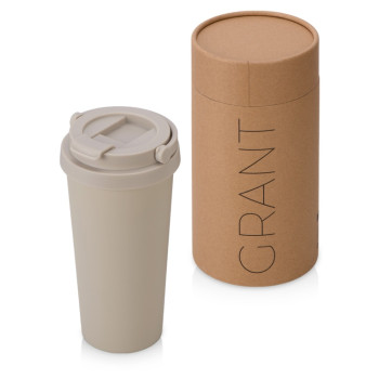 Термокружка Grant, 473мл, тубус, бежевый