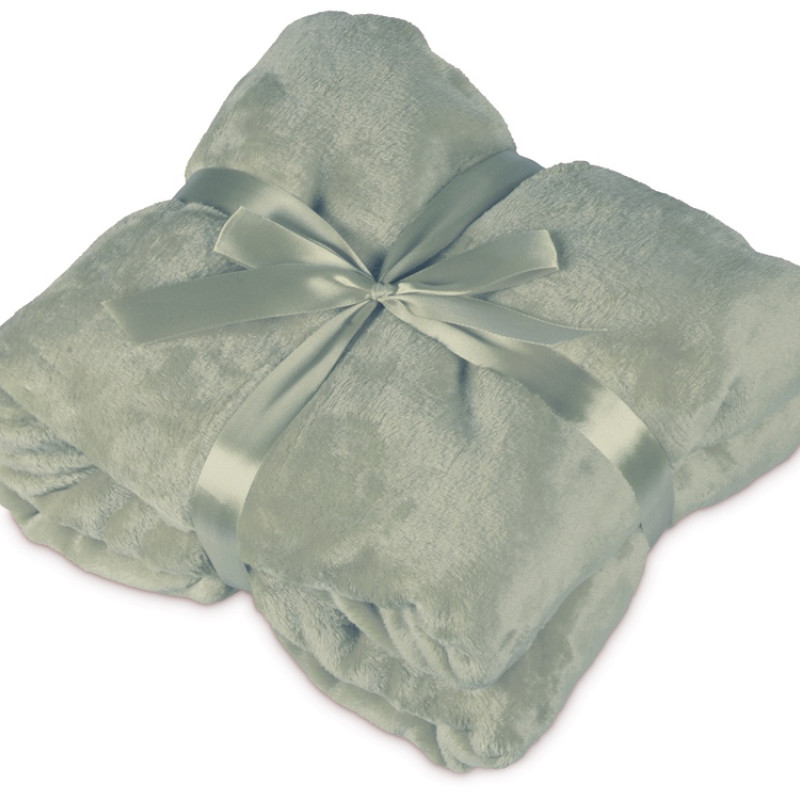 Плед мягкий флисовый Fancy, оливковый