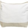 Косметичка хлопковая Cotton, белый/бежевый