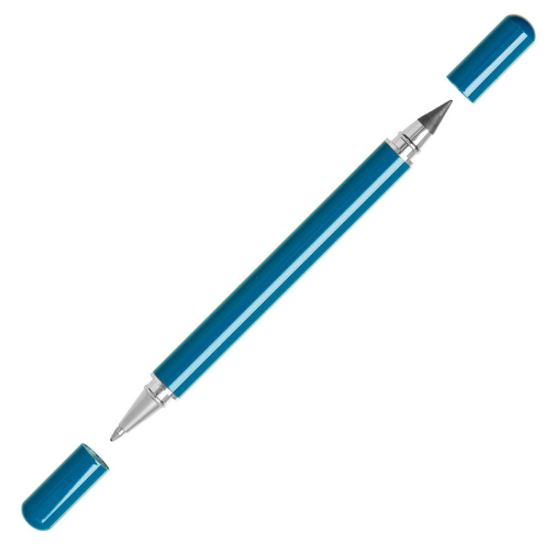 Металлическая ручка и вечный карандаш "Van Gogh", цвет морской волны Металлическая ручка и вечный карандаш "Van Gogh", цвет морской волны