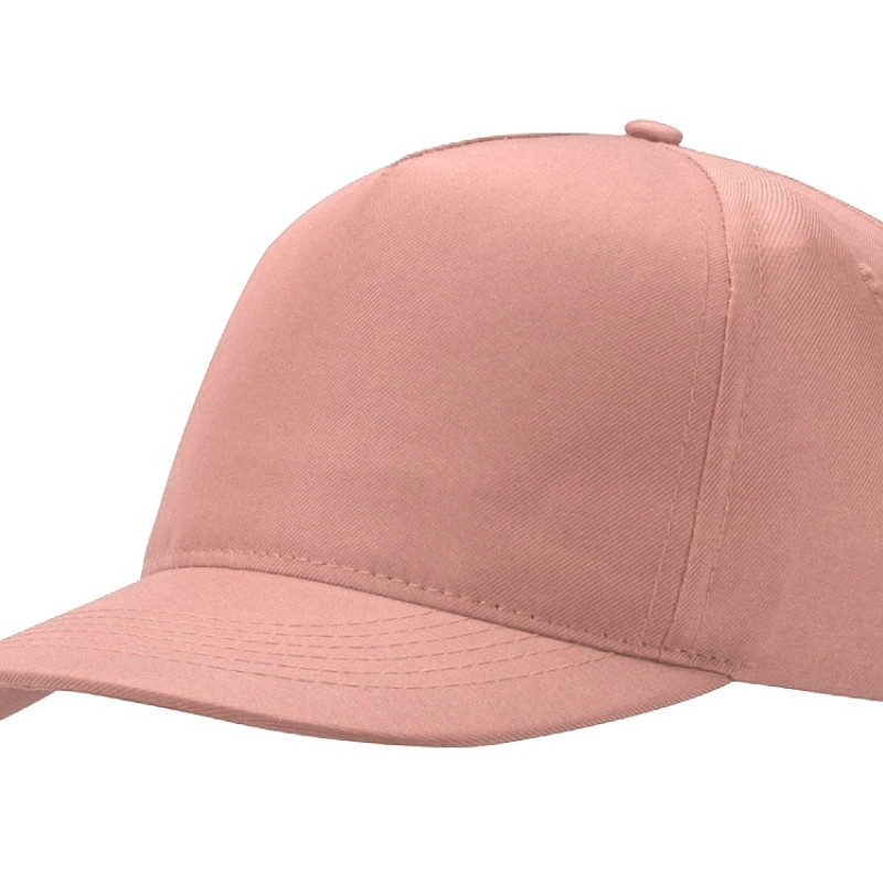 Бейсболка "Poly" 5-ти панельная 120гр, лососевый Бейсболка "Poly" 5-ти панельная 120гр, лососевый