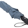 Зонт-полуавтомат Roof с куполом из переработанного пластика, антрацит 2165C
