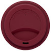 Стакан с силиконовой крышкой "Cafe", burgundy