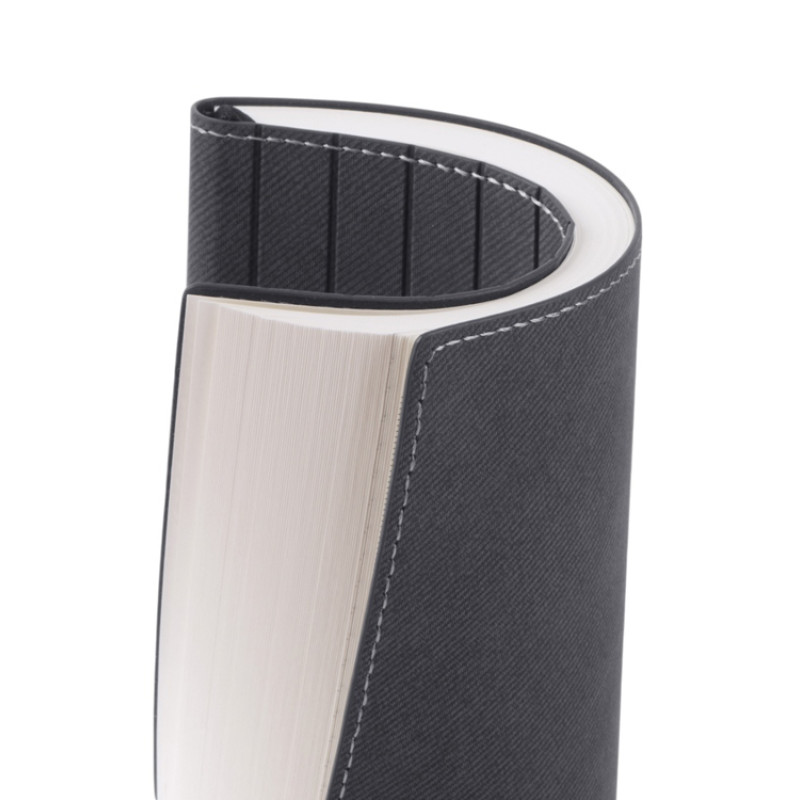 Блокнот А5 "Bradbury", гибкая обложка, 80 листов 80 гр/м2 FSC бумага, темно-серый