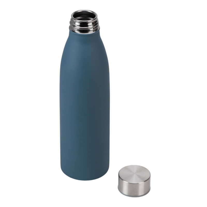 Стальная бутылка "Rely", 650 мл, антрацит