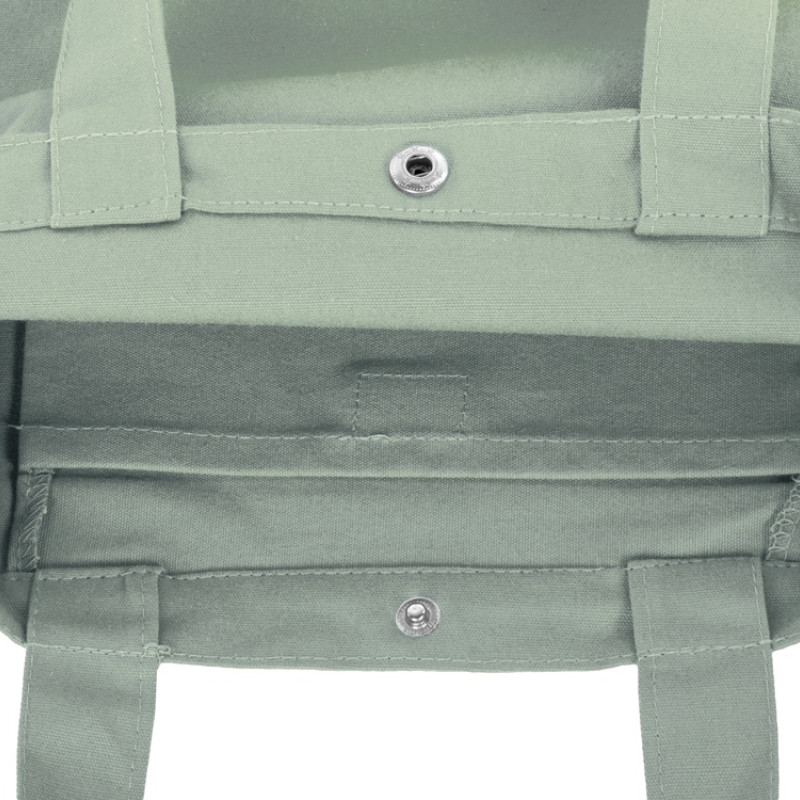 Сумка Helfer из хлопка на кнопке с регулирующейся лямкой, оливковый