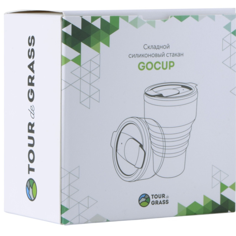 Силиконовый складной стакан "GoCup", темно-серый