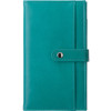 Блокнот-кошелек с сменным блоком А6 "Wall Street", 64 листа, бирюзовый