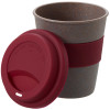 Стакан с силиконовой крышкой "Cafe", burgundy