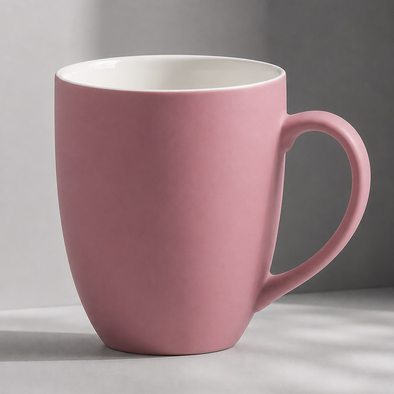 Кружка с покрытием soft-touch “Tulip Gum”, пыльно-розовый