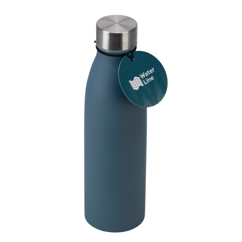 Стальная бутылка "Rely", 650 мл, антрацит
