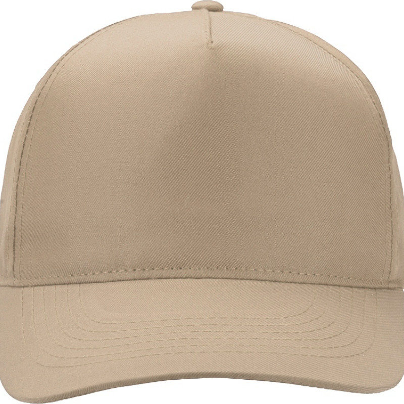 Бейсболка "Poly" 5-ти панельная 120 гр, песочный Бейсболка "Poly" 5-ти панельная 120 гр, песочный