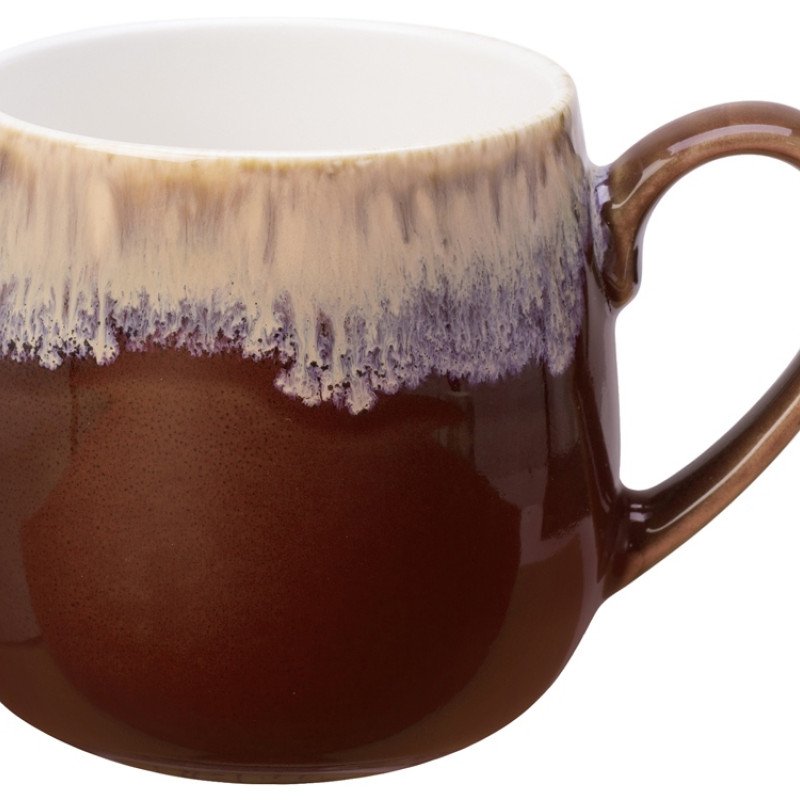 Кружка с вулканическим эффектом по краю Etna, 440 мл, бургунди