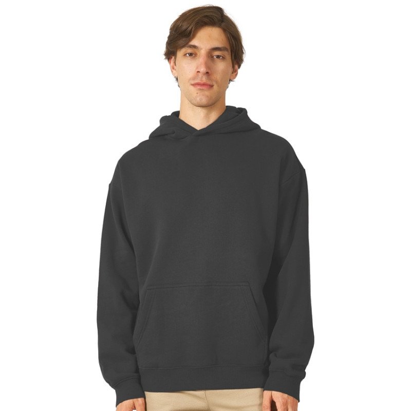 Толстовка с капюшоном оверсайз «Berlin» унисекс, темно-серый