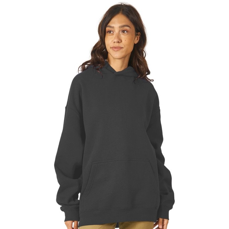 Толстовка с капюшоном оверсайз «Berlin» унисекс, темно-серый