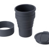 Силиконовый складной стакан "GoCup", темно-серый