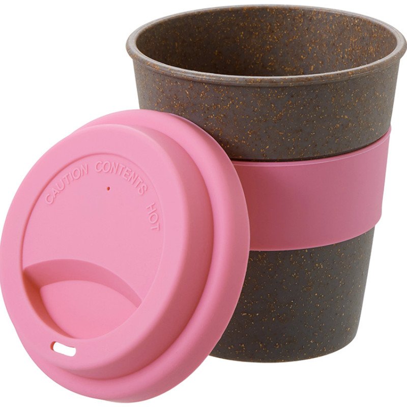 Стакан с силиконовой крышкой "Cafe", dust pink Стакан с силиконовой крышкой "Cafe", dust pink