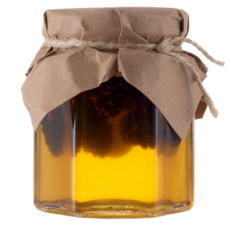 Мед с сосновой шишкой и кедровым орехом 250 гр.