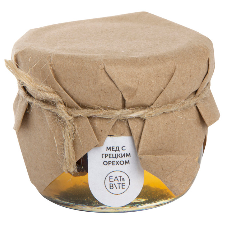 Сувенирный набор "Мед с грецким орехом" 120 гр