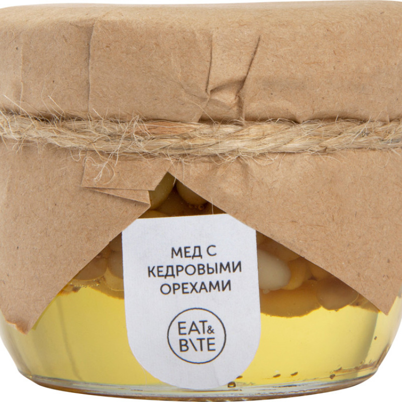 Сувенирный набор "Мед с кедровыми орешками" 120 гр