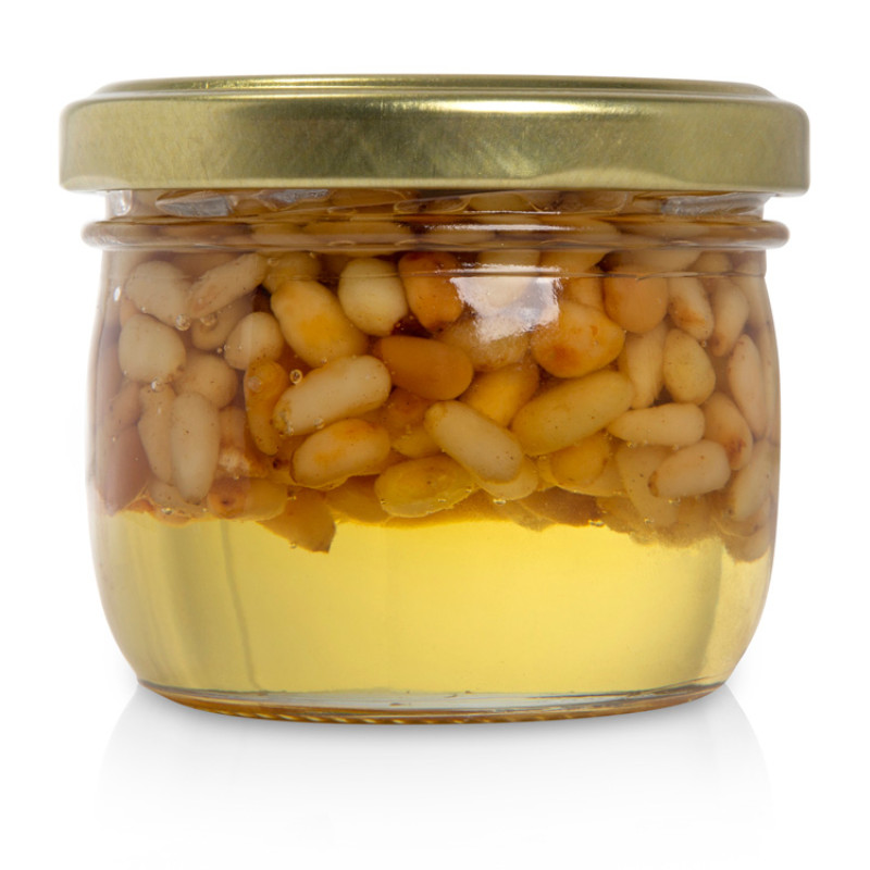 Сувенирный набор "Мед с кедровыми орешками" 120 гр