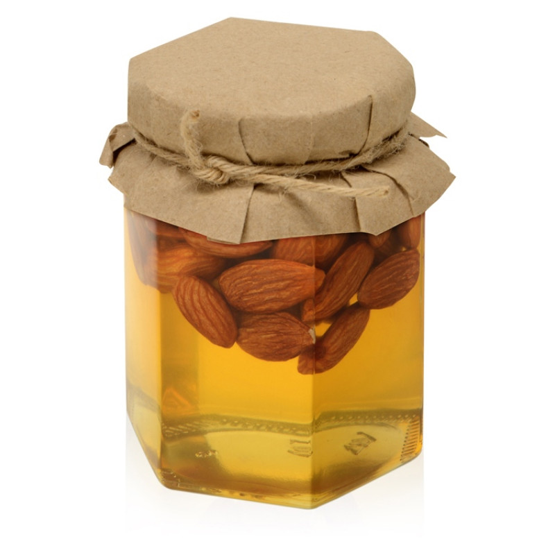 Сувенирный набор "Мед с миндалем" 250 гр Сувенирный набор "Мед с миндалем" 250 гр