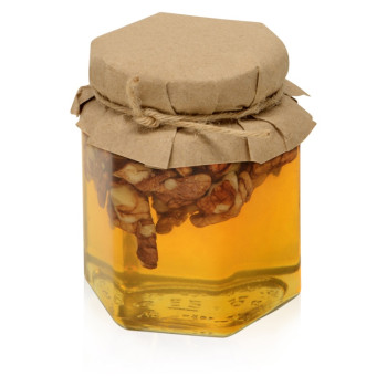 Сувенирный набор "Мед с грецким орехом" 250 гр