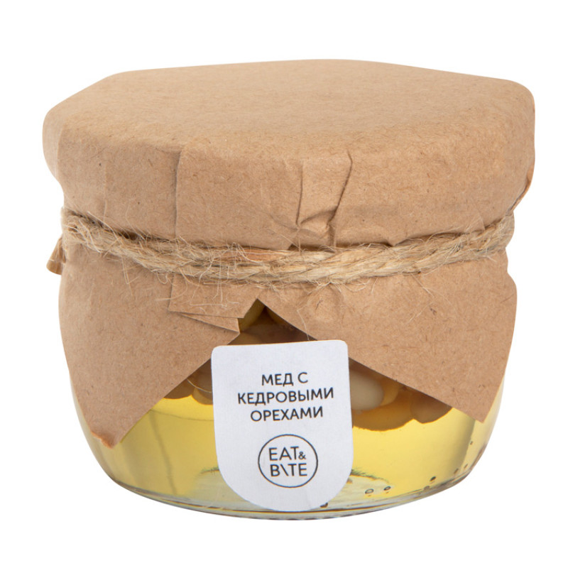 Сувенирный набор "Мед с кедровыми орешками" 120 гр