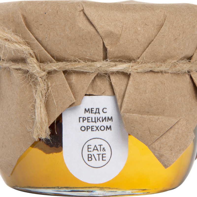 Сувенирный набор "Мед с грецким орехом" 120 гр