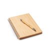 Набор GALA: блокнот А5, ручка шариковая, бамбук, бежевый