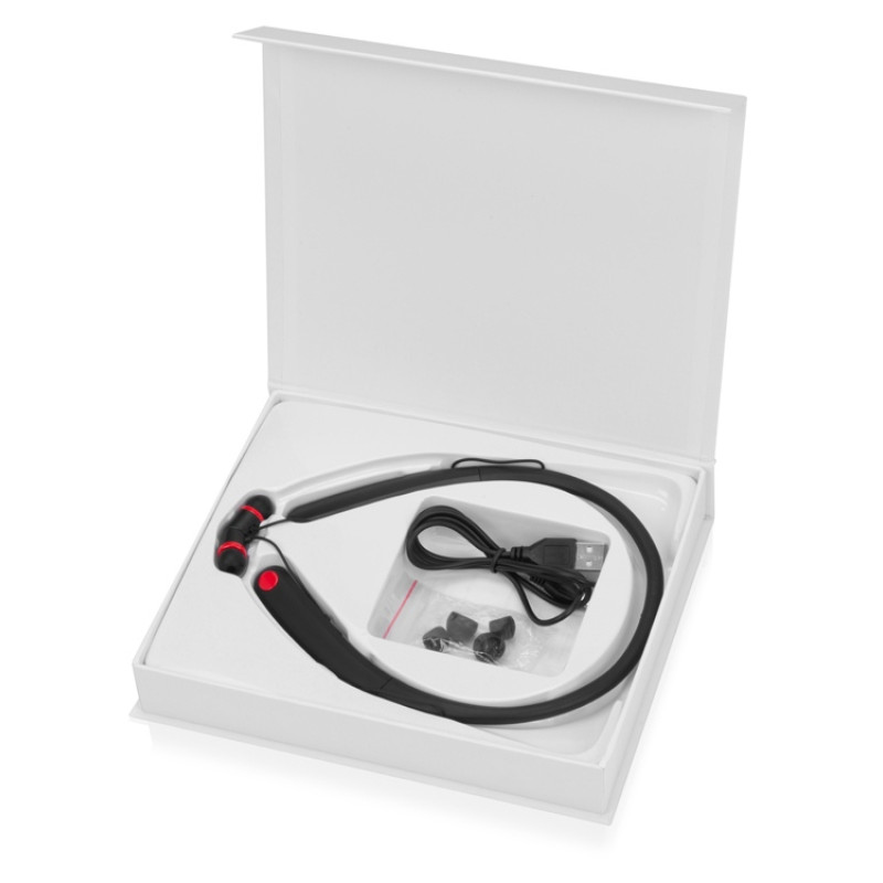 Беспроводные наушники с микрофоном «Soundway», черный/красный