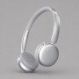 Беспроводные накладные наушники Stereo Light, BT 5.4, 300 мАч, cеребристый, Deppa