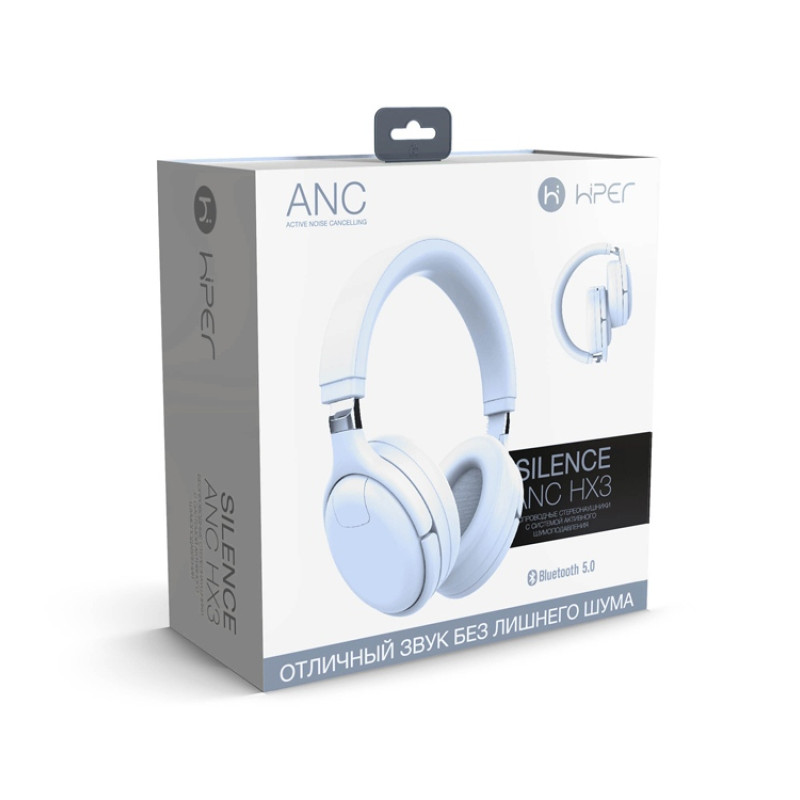 Беспроводные наушники HIPER SILENCE ANC HX3, белый (Р)
