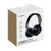 Беспроводные накладные наушники Stereo Style, BT 5.3, 400мАч, черный, Deppa Беспроводные накладные наушники Stereo Style, BT 5.3, 400мАч, черный, Deppa
